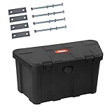 Anhänger Deichselbox Anhängerbox Staukiste DSB45 universal schwarz 150 kg 45 l 68x31x34...