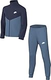 Nike Trainingsanzug K Nsw Tracksuit Poly Fz Hbr, Aegean Storm/Midnight Navy/White,...