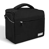 Bodyguard SLR Foto Kamera Tasche SLR M+ mit Zubehörfächern und Tragegurt schwarz