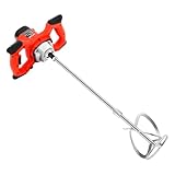 JJsdwin Mörtelrührer Rührwerk, Elektrischer Beton Mischer Mit 6-Gang-...