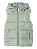 NAME IT Mädchen Nmfmonay Vest Pb Steppweste, Grün, 98