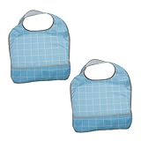 LALADEFIEE 2 Stück Wasserdichte Verstellbare Erwachsenen lätzchen aus Umweltfreundlichem...