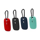 Mikikit 4 Stück Tracker-Hülle Mini-Tracker-Gerät Silikonhülle Smart-Autoschlüssel...