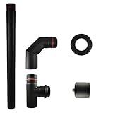 Pelletofen Anschluss Set 80 mm