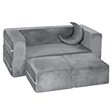 Milliard Kinder Sofa mit Schlaffunktion, Kinderstuhl, Schlafsofa, Bettsofa, Ausklappbarer...
