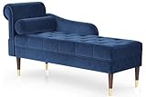 Vesgantti Velvet Chaiselongue, Indoor Lounge Sofa mit linker Armlehne und Lendenkissen,...