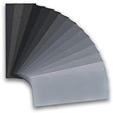 Jinpojun Schleifpapier Set [23 x 9 cm], 15 Stück Körnung von 80 bis 3000, Nass und...
