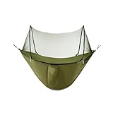 Hängematte Hängematte Outdoor Anti-Rollover Sommer Einzel Doppelhaus Mit Moskitonetz...