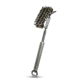 BABOSSA 3-in-1 Grillbürste Edelstahl – Multifunktionales Grillzubehör mit robusten...