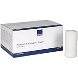 Fixierbinden, Mullbinden, ABENA, 4m x 8cm, Weiss, Krepp, elastisch, latexfrei,unsteril, 20...