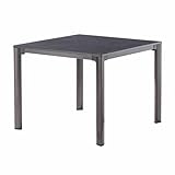 Sieger Outdoor-Lofttisch, Vivodur®-Platte, eisengrau & anthrazit, 95 x 95 cm