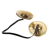 Veemoon Kupfer Meditationsglocke Fingerzimbel Handgefertigtes Yoga Becken Kompakt...