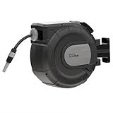 Güde Automatik Schlauchtrommel 20-2-2 1/2 (zur Wandmontage, 180° schwenkbar, 20 m...