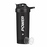 ACUNA Power Shaker Flasche - 700ml | Eiweißshaker mit Mixkugel für Smoothie Shake,...