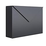 Briefkasten, Design Wandbriefkasten Letter Anthrazit - Bravios