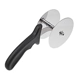 INOOMP Premium Pizzaschneider mit Rostfreiem Edelstahl doppelklingenrad und Rutschfestem...