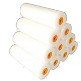 Quercos Lackierwalze 11 cm – 10 Stück Superfeine Schaumwalze für...
