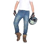 oFzimTo Motorradhose Herren mit Protektoren, Motorrad Jeans Herren, Klassisch...