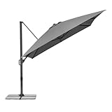 Schneider Ampelschirm TAVO 400 x 300 cm – UV-Schutz, 360° drehbar, neigbar, air-vent,...