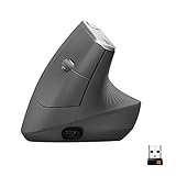 Logitech MX Vertical, Ergonomische Kabellose Maus, Bluetooth und 2.4 GHz Verbindung via...