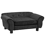 vidaXL Hundesofa Dunkelgrau 72x45x30cm Plüsch Hundebett Hundecouch Katzensofa