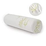 Milliard Nackenrolle Memory Foam mit Bambus Bezug, Oeko-TEX Zertifiziert Kissen...