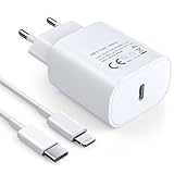 USB C Ladegerät und 1.8M Original iPhone Ladekabel [MFi-Zertifiziert] 20W USB C...