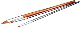 Eulenspiegel 955512 - Profi-Pinselset, Rundpinsel Größe 3, Katzenzungenpinsel Größe 2...