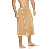 Umllpet 100% Baumwolle Saunakilt für Herren, Sauna Handtuch, Saunakilt Herren mit 4-Fach...