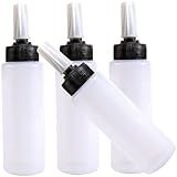 TOPBATHY 4 Stück Teiliges Salon Haarfarbe Applikatorflaschen mit Skala Spitze...