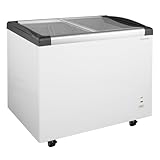 GastroHero Gefriertruhe ECO 350 I Tiefkühltruhe groß 273L I Kühltruhe abschließbar I...