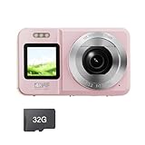 4K 64MP Bildschirmkamera 18X Zoom Tragbar Für Teenager Reisen Und Schulaktivitäten ABS...