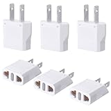 Power Adapter USA, EU to US Adapter, Deutschland Auf US-Steckeradapter, 6 Stück USA...