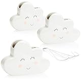 com-four® 3X Luftbefeuchter Heizung - Heizkörper Luftbefeuchter Wolke -...