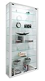 VCM Wandvitrine Sammelvitrine Glasvitrine Wand Vitrine Regal Schrank Glas ohne...