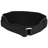 Gewichthebergürtel, Schwarzes Nylon Training Bodybuilding Taillenstütze...