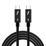 Mcbazel Thunderbolt 5 Kabel mit 80Gbps Datentransfer, 120 Gbps Bandbreite und 240W...