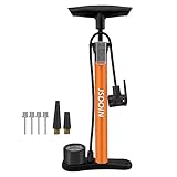 Jsdoin Luftpumpe Fahrrad-Standpumpe mit Manometer,Standluftpumpe, Fahrradpumpe Hochdruck...