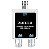 ZDTECH WideBand 2-Wege-Splitter mit N-Buchsen 50 Ohm Signalverteiler für 3G/4G/LTE/5G...