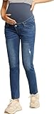 Maacie Umstandsjeans mit Hohe Taille Hosen Umstandsjeans Casual Hosen Skinny Elastic...