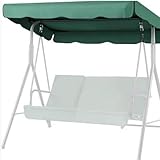 Ersatzdach für Hollywoodschaukel 2/3 Sitzer, 210D Wasserdicht Oxford, UV-Schutz Schaukel...