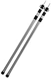 CampAir 2er Set Teleskopstangen Aluminium mit Packbeutel – Stufenlos...