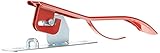 Kerbl Sattelhalter (Farbe rot, Länge 38 cm, aus lackiertem Metall, klappbar, zum...