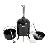 Juskys Gulaschkanone 17 Liter mit Kessel & Pfanne - Outdoor Ofen zum Kochen,...