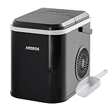 Arebos Eiswürfelmaschine 12 kg/24h | Ice Cube Maker R600a | 8 Eiswürfel in 10...