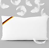 KNERST® 2er Set Kissen 40x80 cm - Daunenkissen 40x80 mit 3 Kammer Füllung -...