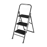 Trittleitern Mattgraue Trittleitern Stabile 3/4-Stufenleiter aus Stahl Leichter...