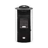 STUFE A PELLET ITALIA - Siberia New 15 Kw, Pelletofen, Belüftet, Erwärmt bis zu 140 m²,...
