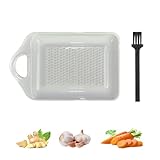Keramik Reibe set,Reibe mit Mini Bürste,Keramikreibe,Ingwerreibe,Keramik Glatt und Leicht...