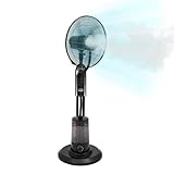 MEELRYD Stand-Ventilator mit Sprühnebel, inkl. Fernbedienung Timer-Funktion, 3 Windmodi,...